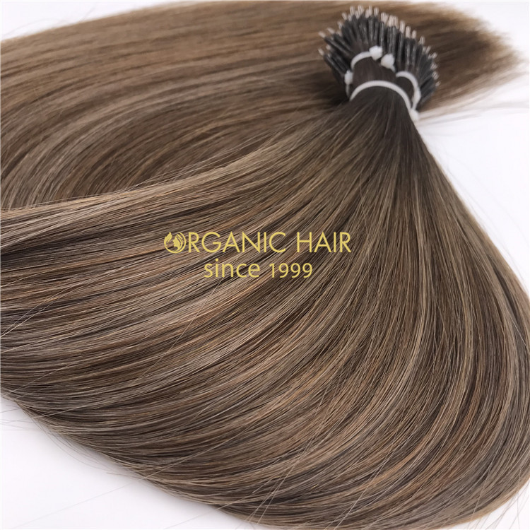 Human rooted color nano rings hair extensions and customized color X246